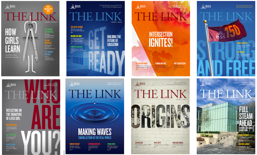 BSS The Link - collection of magazine covers