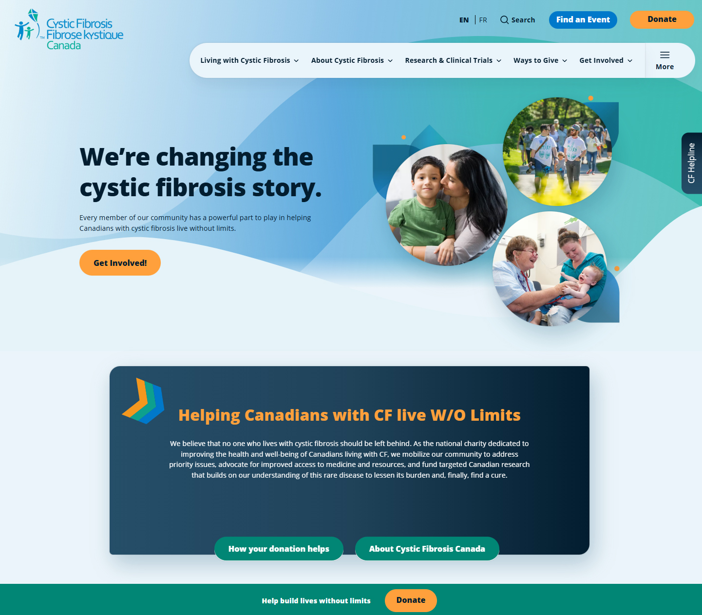 Cystic Fibrosis Canada website